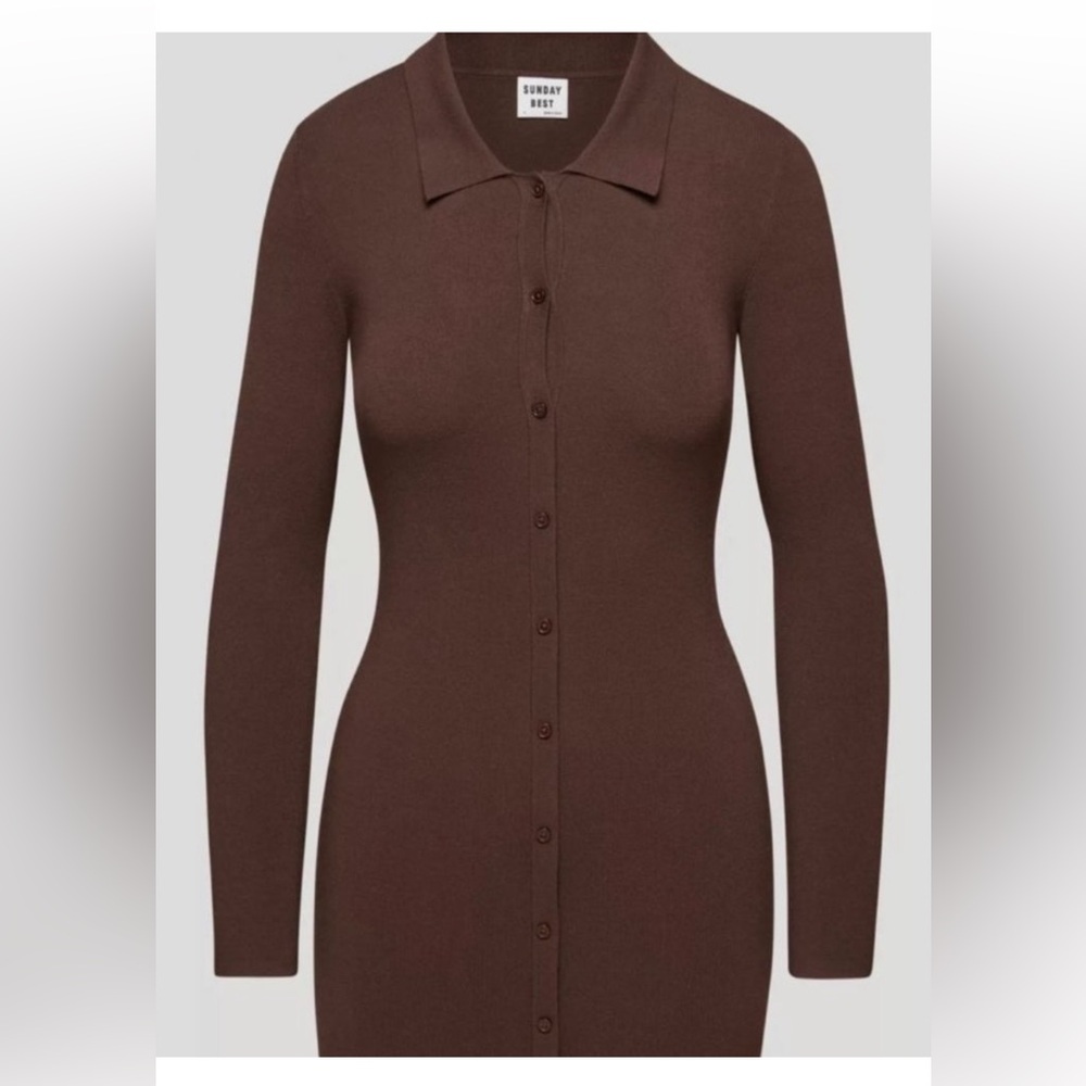 Sunday Best Mocha Knit Dress